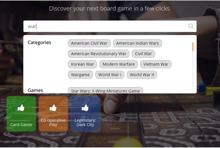 find your next board game